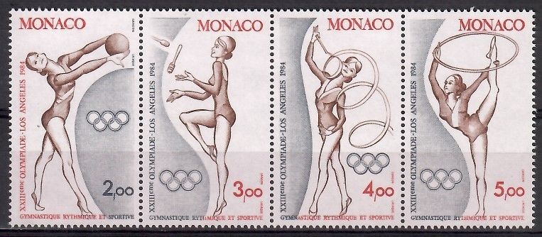 Znaczek Monako 1984 Mi 1618-1621 Czyste **