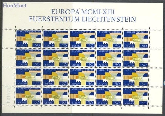 Znaczek Liechtenstein 1963 Mi ark 431 Czyste **