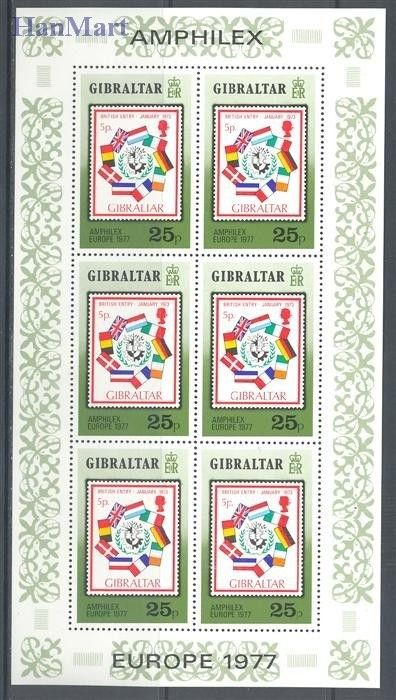 Znaczek Gibraltar 1977 Mi ark 364-366 Czyste **