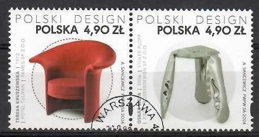 Znaczek Polska 2024 Mi abo 5563-5564 Fi 5413-5414 Stemplowane