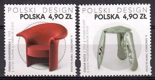 Znaczek Polska 2024 Mi 5563-5564 Fi 5413-5414 Czyste **