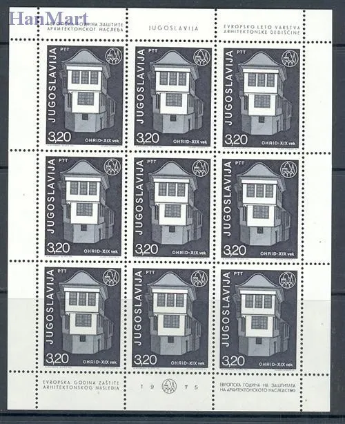 Znaczek Jugosławia 1975 Mi ark 1627-1629 Czyste **