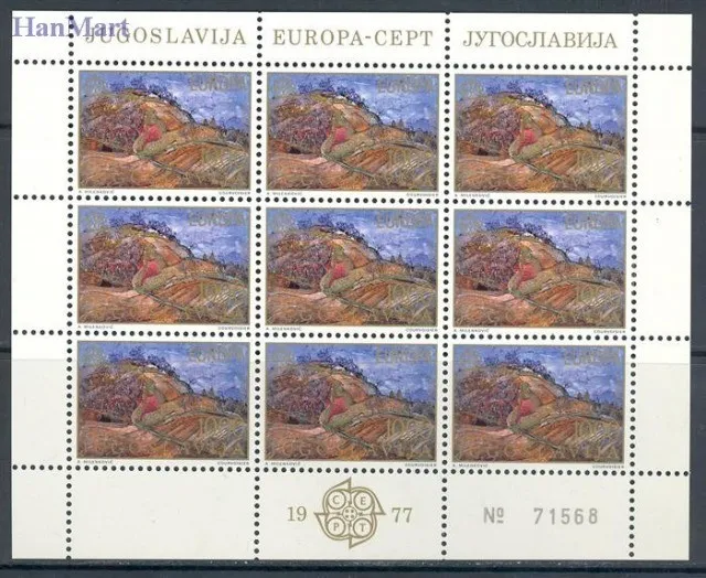 Znaczek Jugosławia 1977 Mi ark 1684-1685 Czyste **