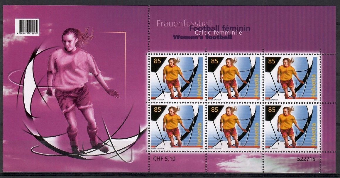 Znaczek Szwajcaria 2007 Mi ark 1997 Czyste **