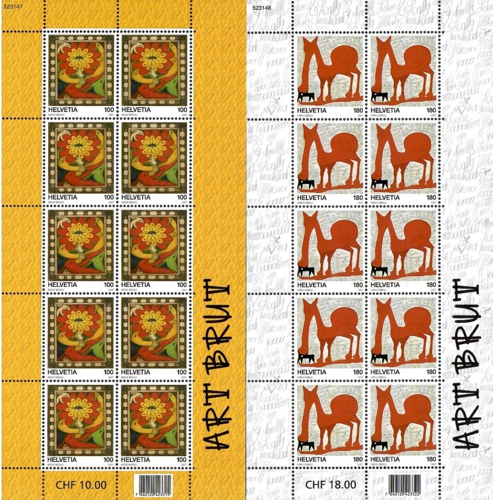 Znaczek Szwajcaria 2007 Mi ark 2012-2013 Czyste **