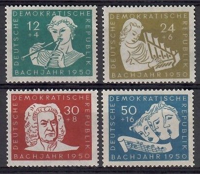 Znaczek NRD / DDR 1950 Mi 256-259 Czyste **