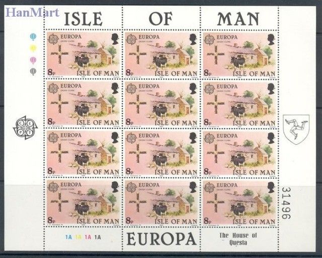 Znaczek Wyspa Man 1981 Mi ark A187-188 Czyste **