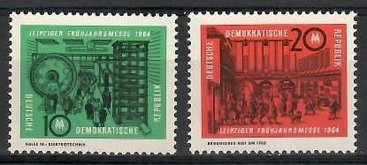 Znaczek NRD / DDR 1964 Mi 1012-1013 Czyste **