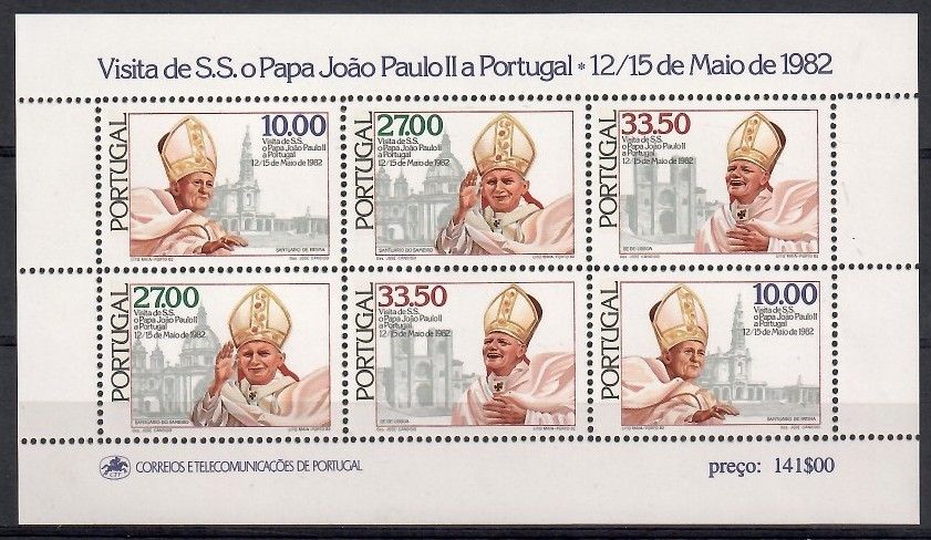 Znaczek Portugalia 1982 Mi bl 36 Czyste **