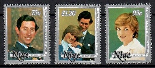 Znaczek Niue 1981 Mi 421-423 Czyste **