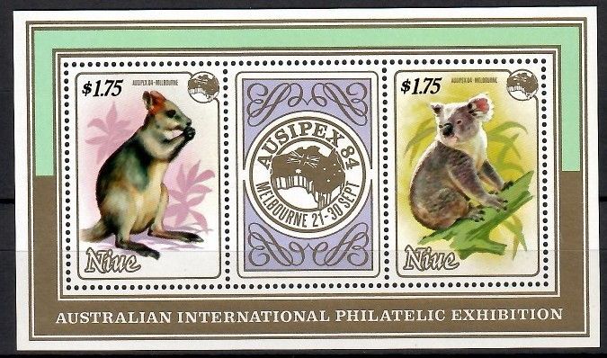 Znaczek Niue 1984 Mi bl 74 Czyste **