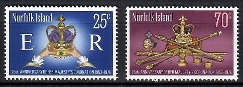 Znaczek Norfolk 1978 Mi 212-213 Czyste **