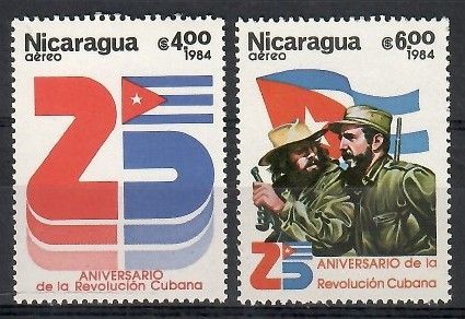 Znaczek Nikaragua 1984 Mi 2470-2471 Czyste **