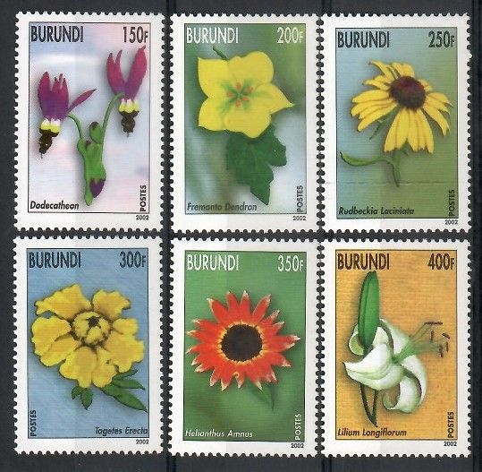 Znaczek Burundi 2002 Mi 1861-1866 Czyste **
