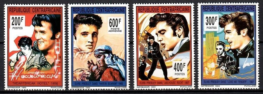 Znaczek Republika Środkowoafrykańska 1993 Mi 1474-1477 Czyste **