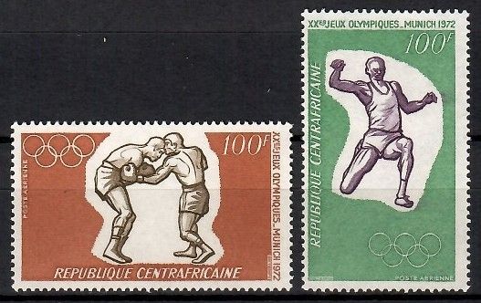 Znaczek Republika Środkowoafrykańska 1972 Mi 265-266 Czyste **