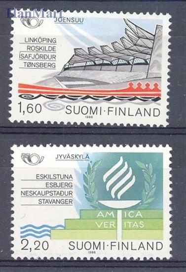 Znaczek Finlandia 1986 Mi 996-997 Czyste **