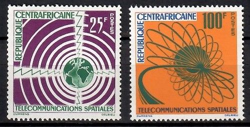 Znaczek Republika Środkowoafrykańska 1963 Mi 37-38 Czyste **