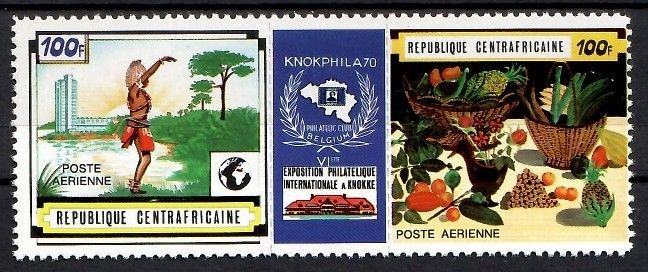 Znaczek Republika Środkowoafrykańska 1970 Mi 216-217 Czyste **