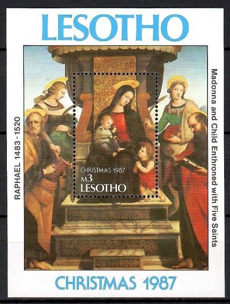 Znaczek Lesotho 1987 Mi bl 47 Czyste **