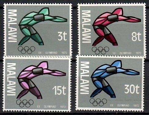 Znaczek Malawi 1972 Mi 186-189 Czyste **