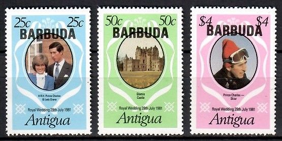 Znaczek Barbuda 1981 Mi 568-570 Czyste **