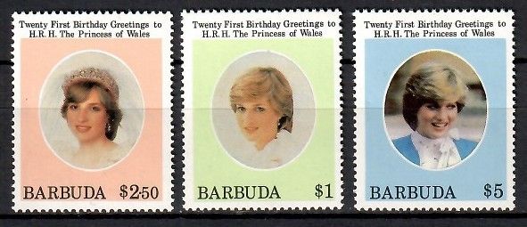 Znaczek Barbuda 1983 Mi 620-622 Czyste **