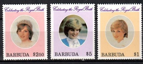Znaczek Barbuda 1982 Mi 609-611 Czyste **