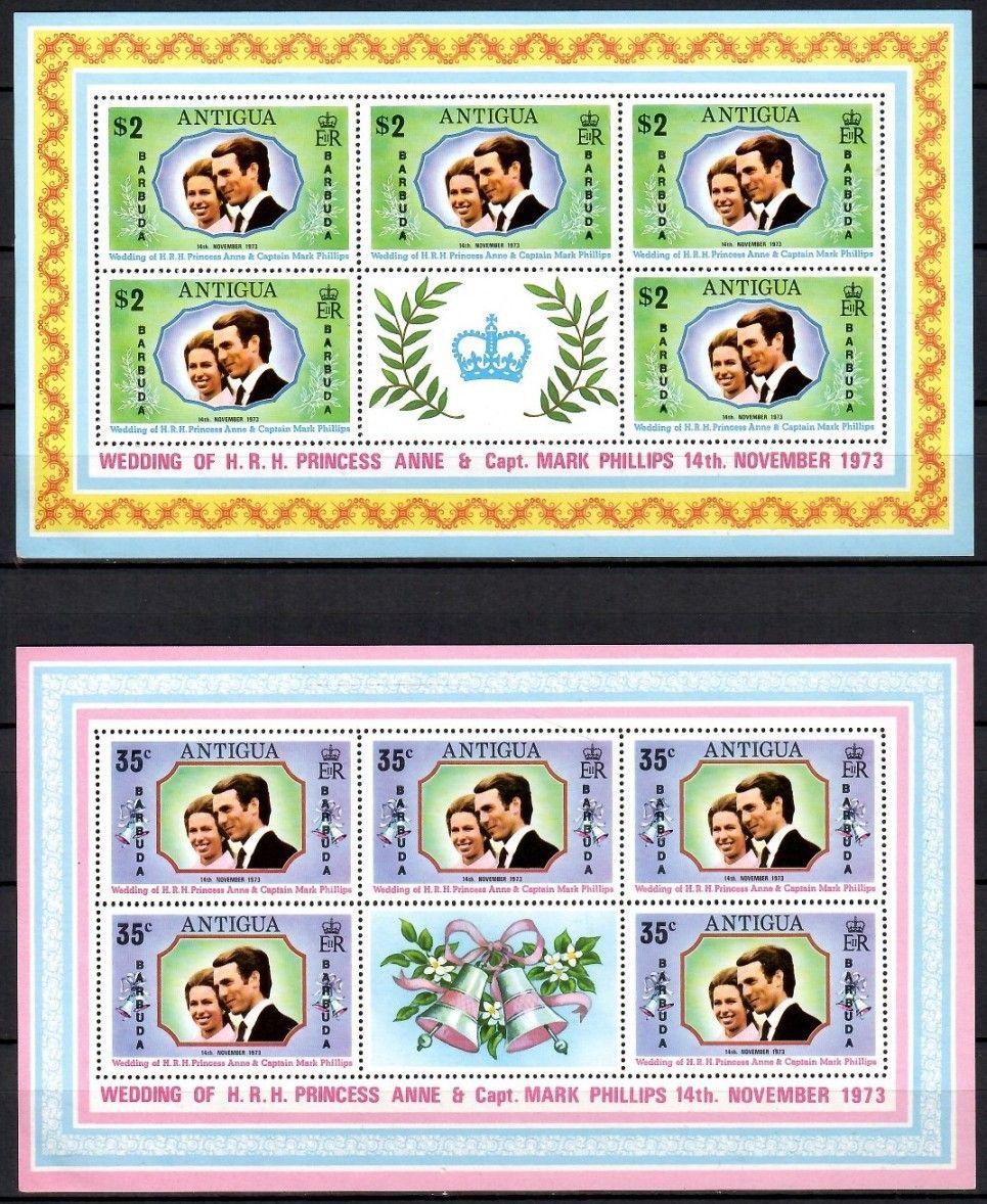 Znaczek Barbuda 1973 Mi 107-108 Czyste **