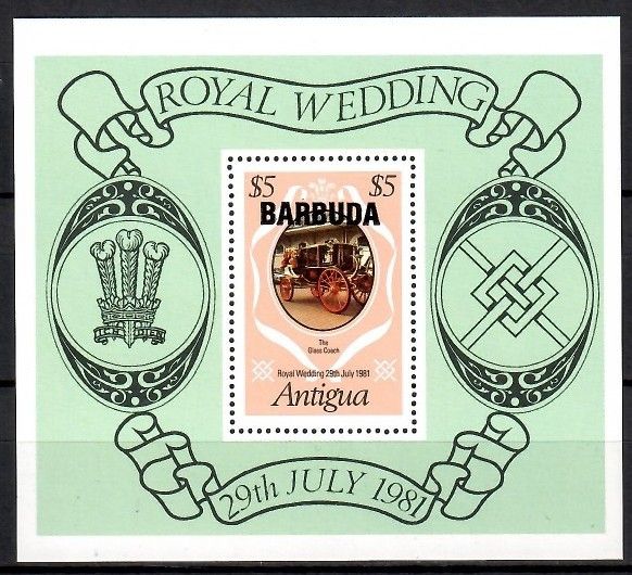 Znaczek Barbuda 1981 Mi bl 62 Czyste **