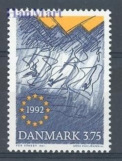 Znaczek Dania 1992 Mi 1038 Czyste **