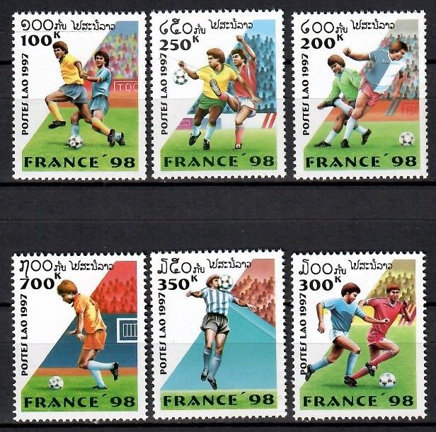 Znaczek Laos 1997 Mi 1593-1598 Czyste **