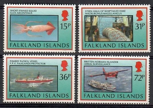 Znaczek Falklandy 1993 Mi 588-591 Czyste **