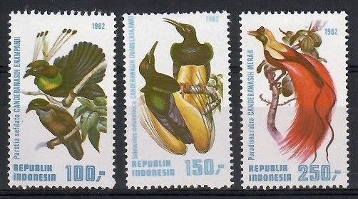 Znaczek Indonezja 1982 Mi 1078-1080 Czyste **