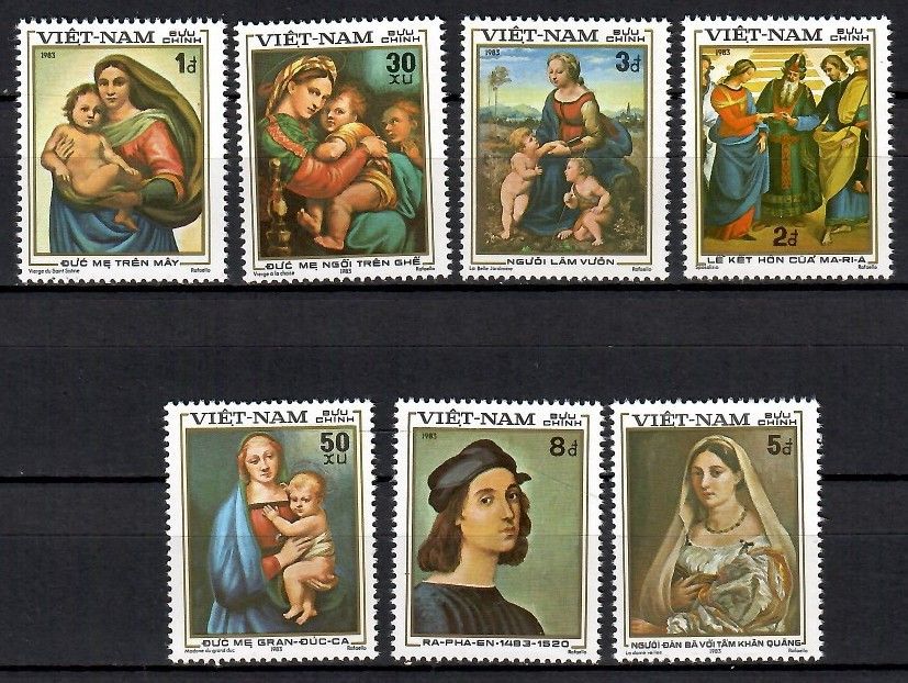 Znaczek Wietnam 1983 Mi 1327-1333 Czyste **