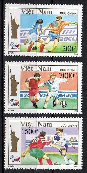 Znaczek Wietnam 1993 Mi 2518-2520 Czyste **