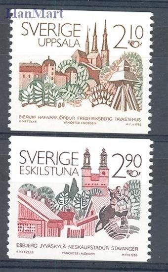 Znaczek Szwecja 1986 Mi 1395-1396 Czyste **