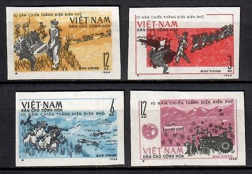 Znaczek Wietnam 1964 Mi 314-317 Czyste **