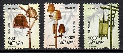 Znaczek Wietnam 2004 Mi 3320-3322 Czyste **