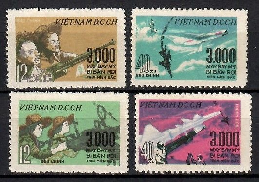 Znaczek Wietnam 1968 Mi 534-537 Czyste **