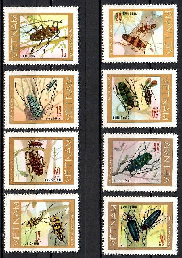 Znaczek Wietnam 1977 Mi 910-917 Czyste **