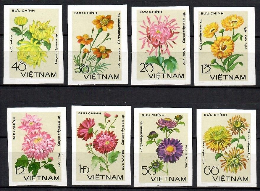 Znaczek Wietnam 1978 Mi 999-1006B Czyste **