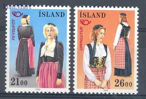 Znaczek Islandia 1989 Mi 699-700 Czyste **