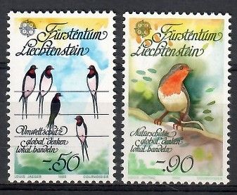 Znaczek Liechtenstein 1986 Mi 893-894 Czyste **
