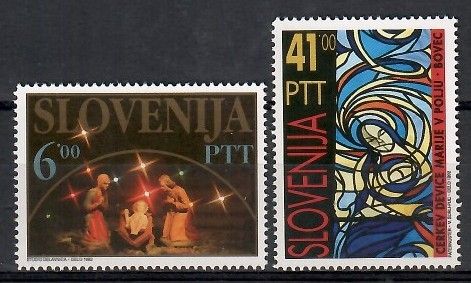 Znaczek Słowenia 1992 Mi 32-33 Czyste **
