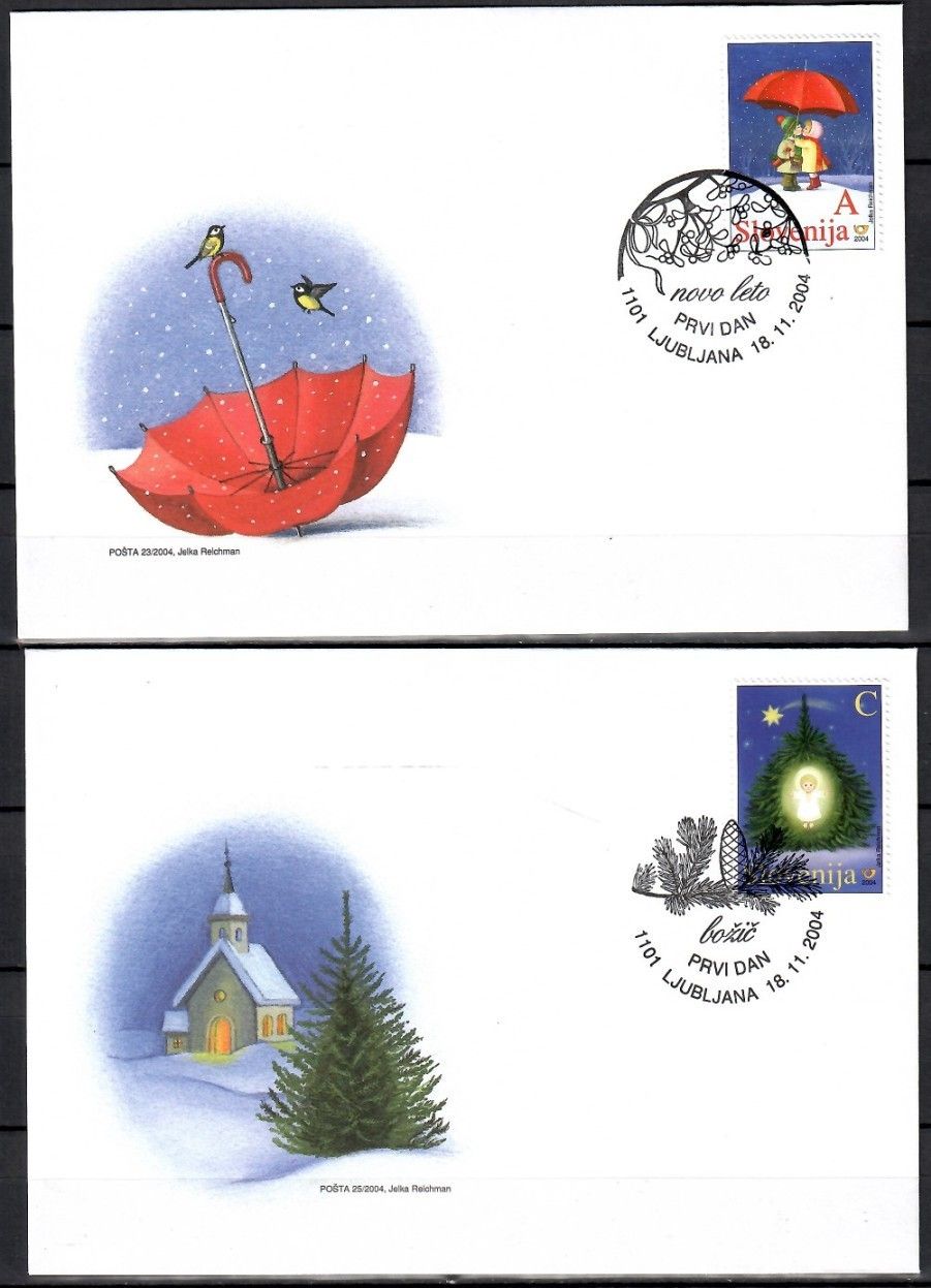 Znaczek Słowenia 2004 Mi 490-491 FDC