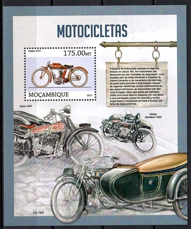 Znaczek Mozambik 2013 Mi bl 742 Czyste **