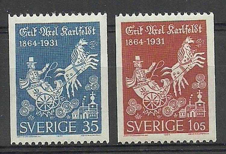 Znaczek Szwecja 1964 Mi 515-516C Czyste **