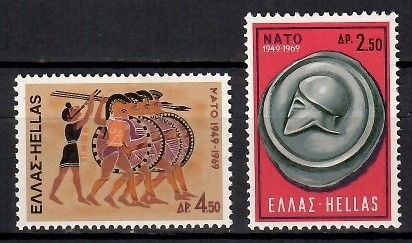 Znaczek Grecja 1969 Mi 1002-1003 Czyste **