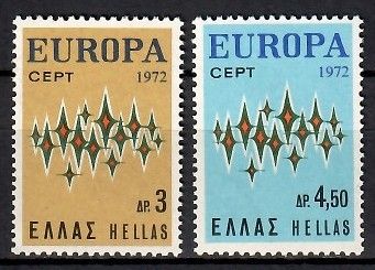 Znaczek Grecja 1972 Mi 1106-1107 Czyste **